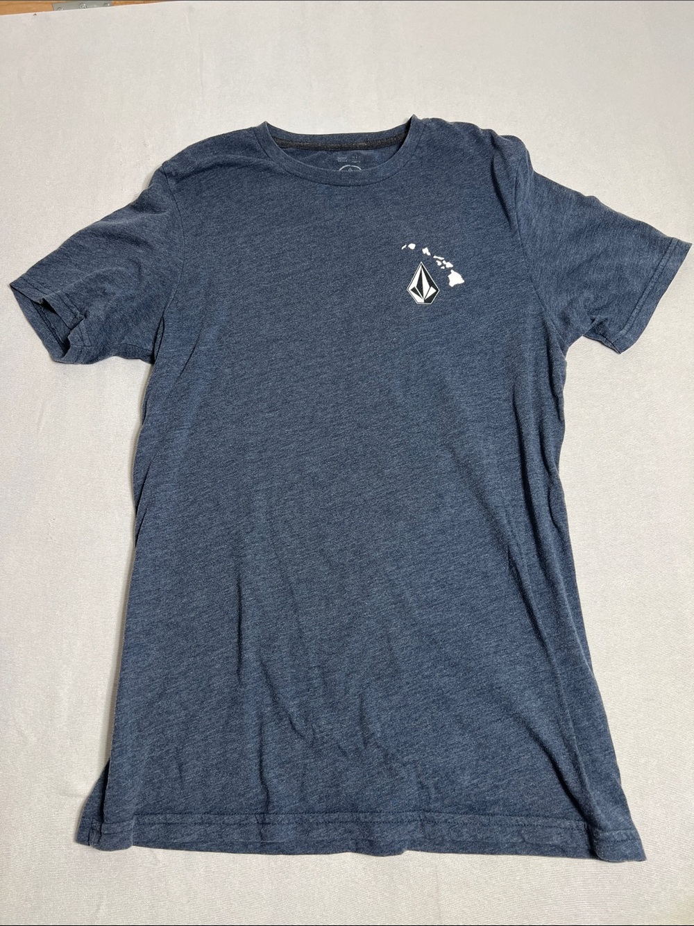 Volcom Men’s Heather Navy Short Sleeve Logo Tee